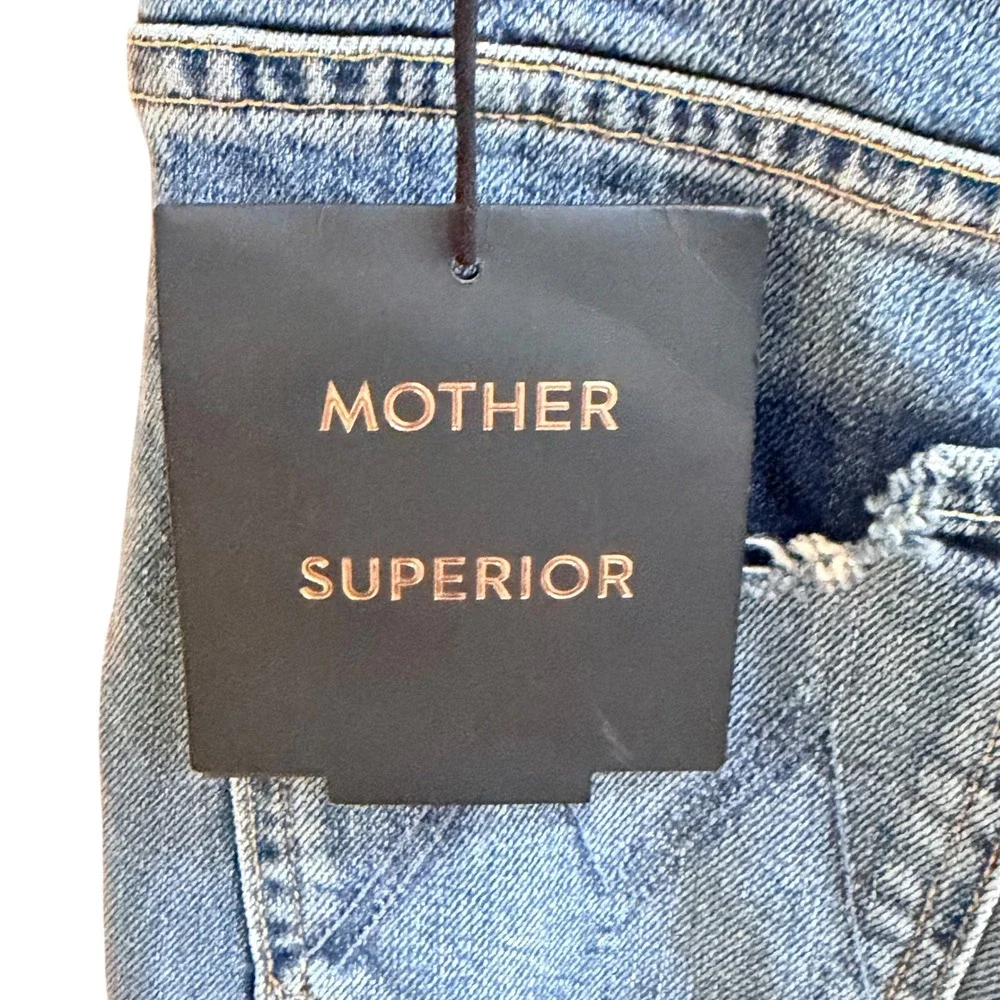 Mother Jeans Women 28 Blue The Hustler Ankle‎ Fray We All Scream Flare High Rise